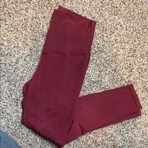 AERIE | Women’s  Maroon Leggings | Size Medium